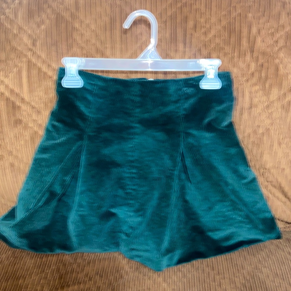 TULAROSA corduroy green skirt size small - Picture 3 of 12